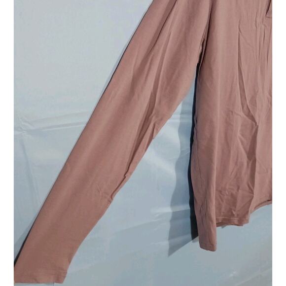 XRay Jeans Shirt Womens Medium Long Sleeve 3-Button Front Top Light Purple Mauve - Picture 4 of 8